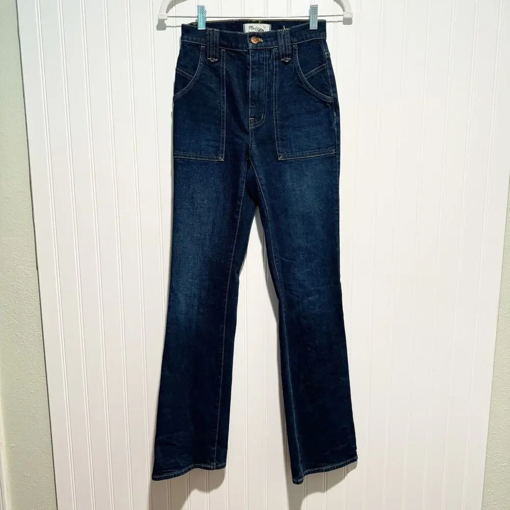 Madewell High Rise Bootcut Jeans Carpenter Edition Dark Wash Size 23
